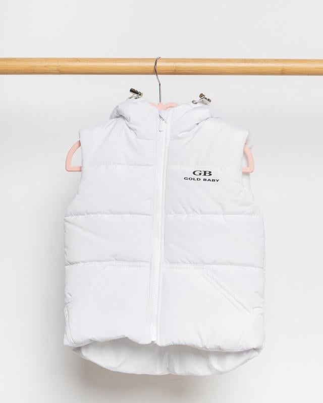 Безрукавка на флисе 116 см Белый (БФК86-134-д)