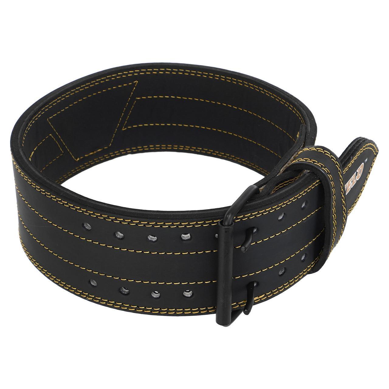 Пояс для пауэрлифтинга кожаный VELO VL-8184 M-XXL на пряжке 10 см Черный (2532847785)