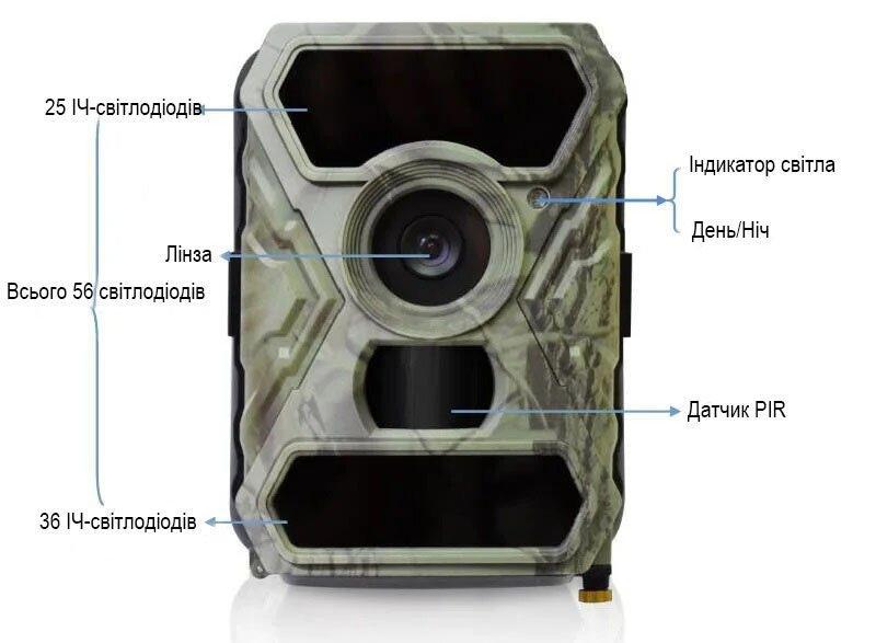 Фотоловушка Suntek S880G охотничья камера 3G с приложением для IOS и Android - фото 6