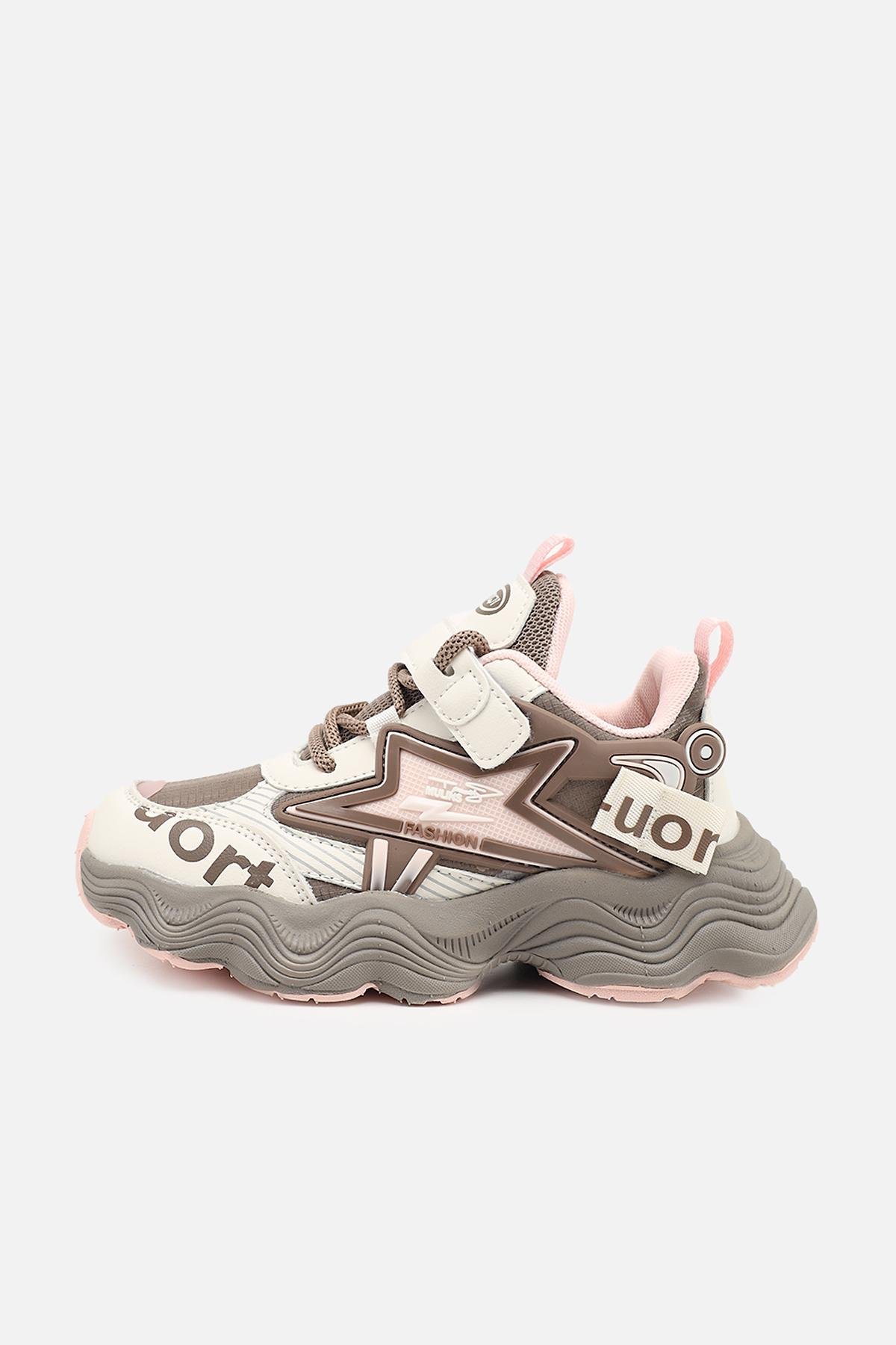 Кроссовки для девочки ЦБ-00273845 на плоской подошве р. 33 Коричневый (SKT001056440) Кроссовки для девочки ЦБ-00273845 на плоской подошве р. 33 Коричневый (SKT001056440)