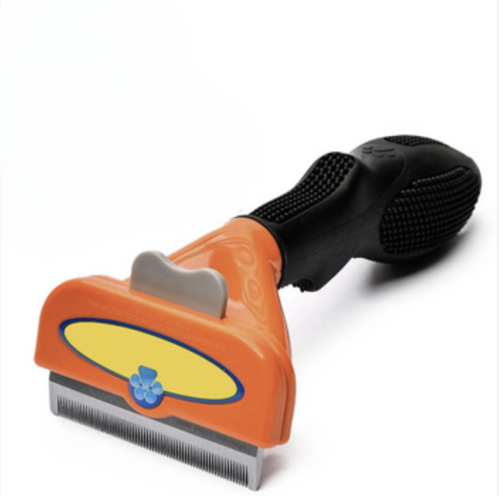 Дешедер з кнопкою для котів та собак Kayfovo FR66 щітка для видалення підшерстя 66 мм (28785)