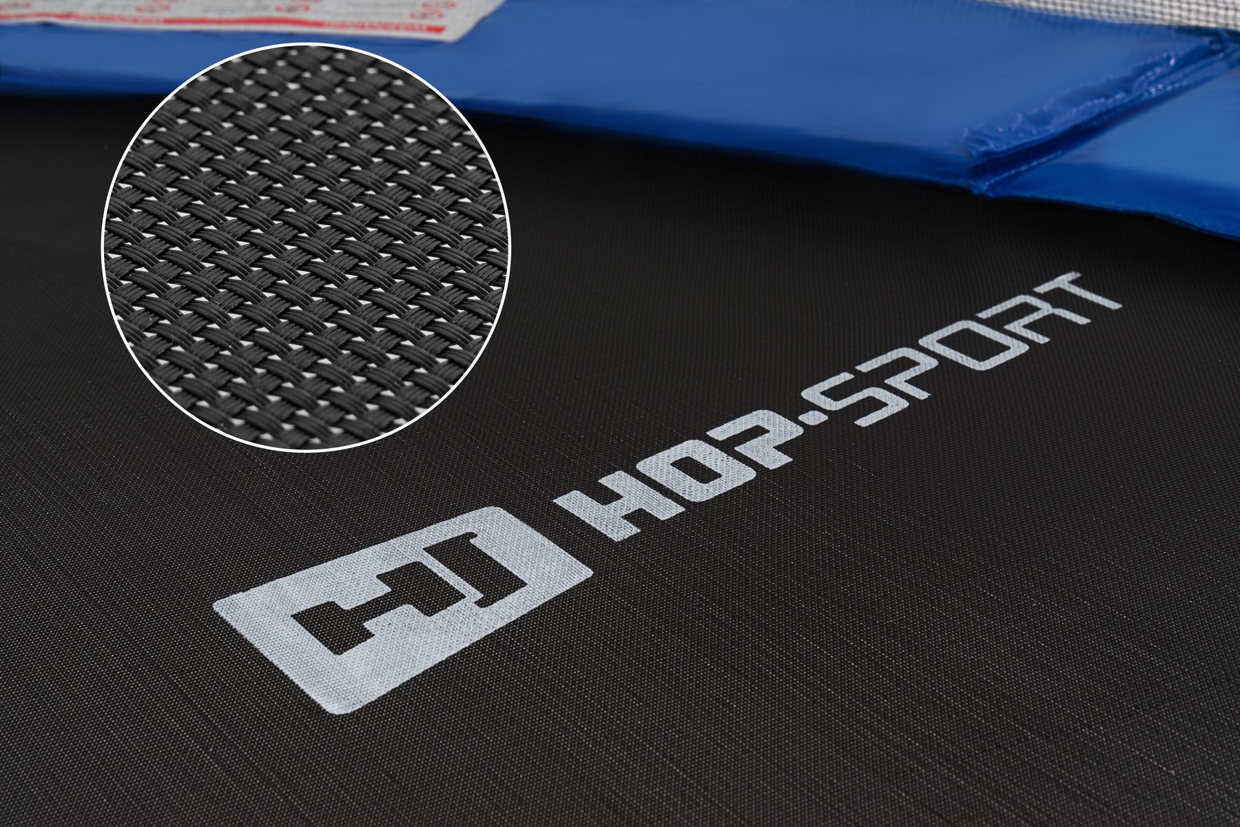 Батут Hop-Sport 12ft (366 см) з внутрішньою сіткою Чорно-синій - фото 9