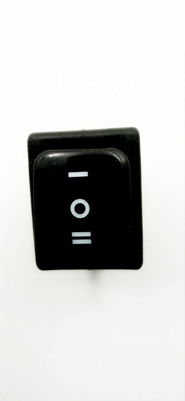 Вимикач KCD4 ON-OFF-ON IP67 водонепроникний з підсвіткою 6pin 30A 250V Чорний (33827)
