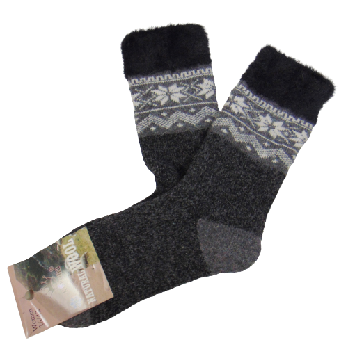 Носки шерстяные с мехом B2556 р. 36-42 Серый (1976068976)