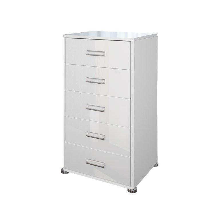 Комод MiroMark Белла 5Ш ламінована ДСП Білий глянець (BL-65-WB) - фото 2 Комод MiroMark Белла 5Ш ламінована ДСП Білий глянець (BL-65-WB) - фото 2