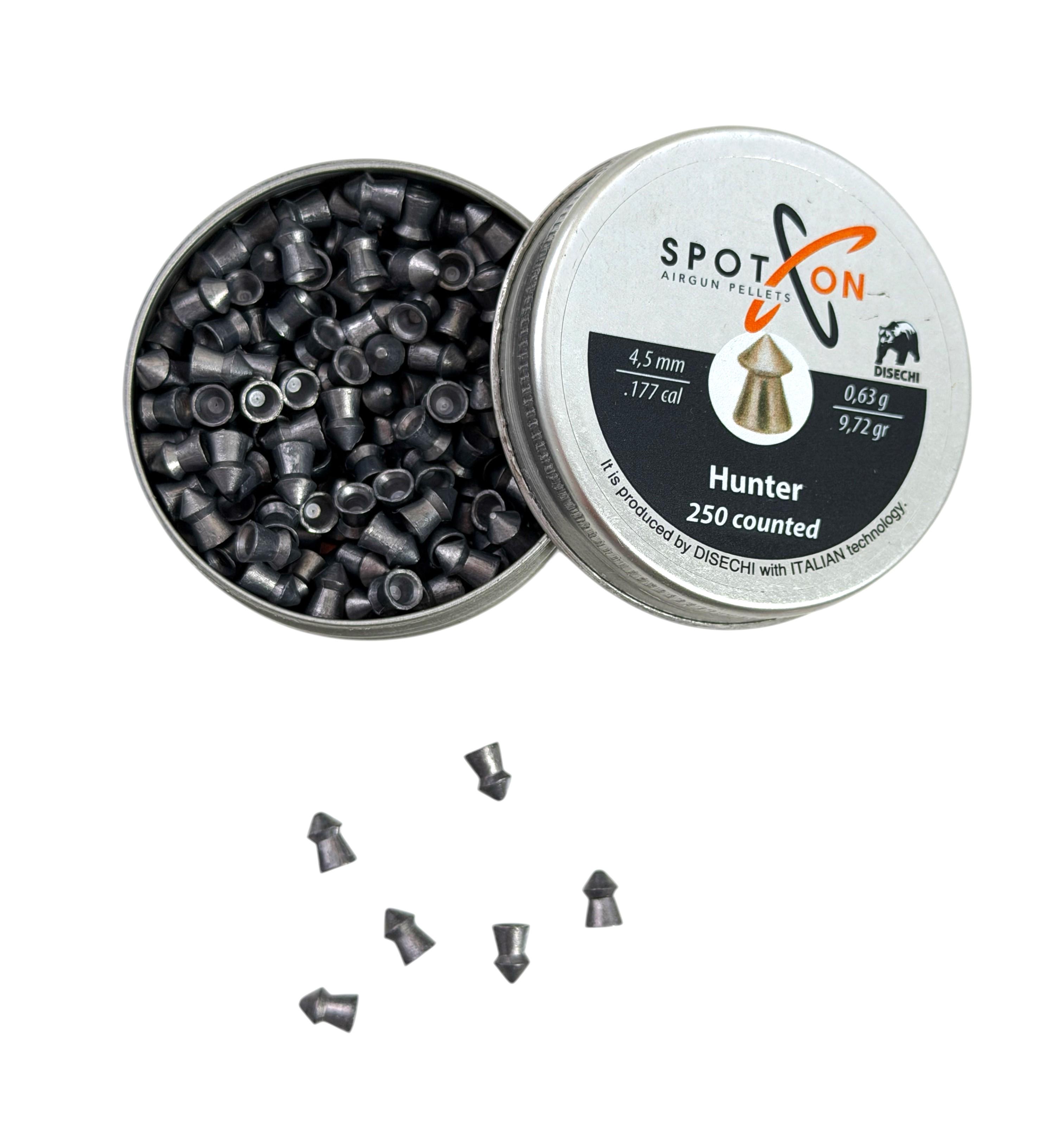 Набір куль пневматичних Spoton Hunter 0,63 г 250 шт. 4,5 мм (18846493443)
