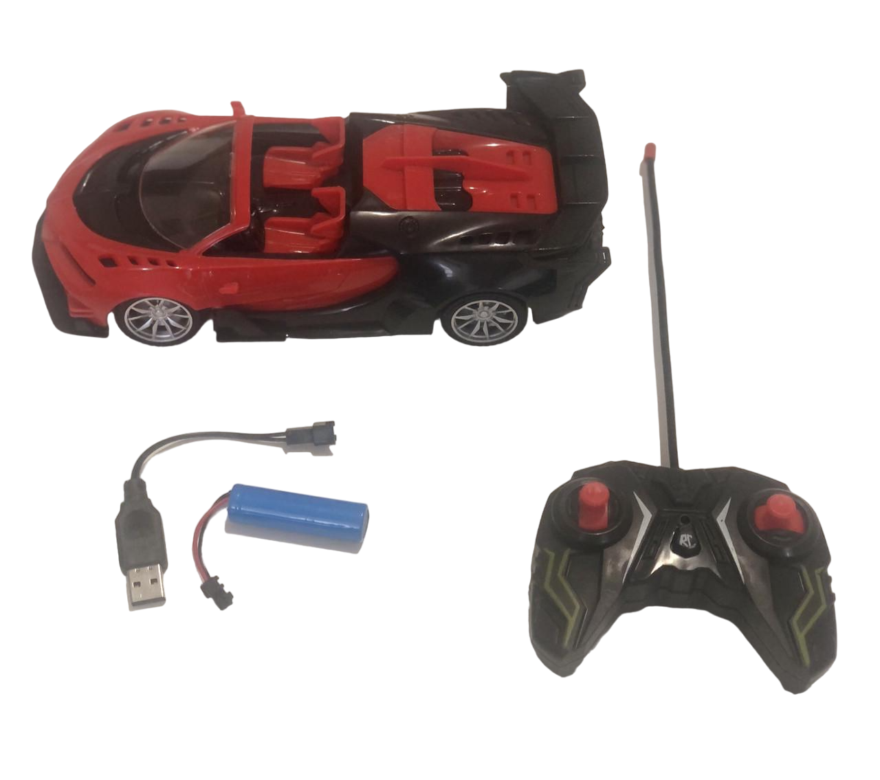 Машинка дитяча на пульті з батарейкою в комплекті та зарядкою Red