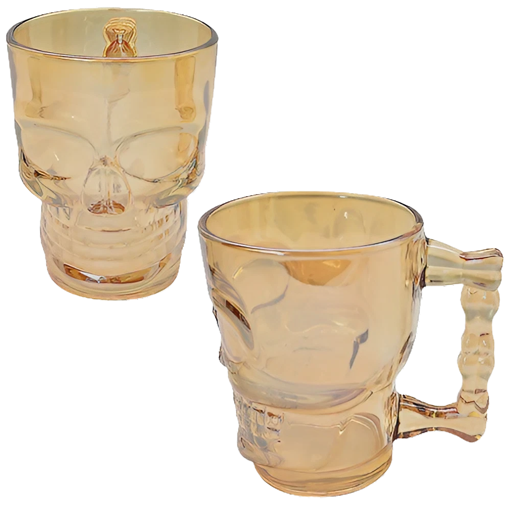 Набор бокалов для пива Stenson R29800 Череп 500 мл 2 шт. (564406)