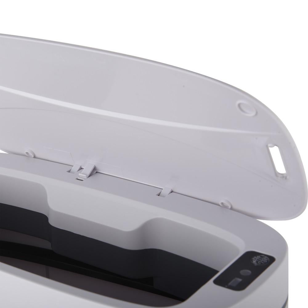 Мусорное ведро сенсорное MIXXUS Flat-TC0109 овальное 9 л White (MI7074) - фото 5