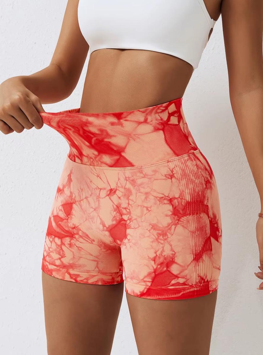 Шорты женские с пуш-ап TieDye 18873 L Оранжевый (5061779)