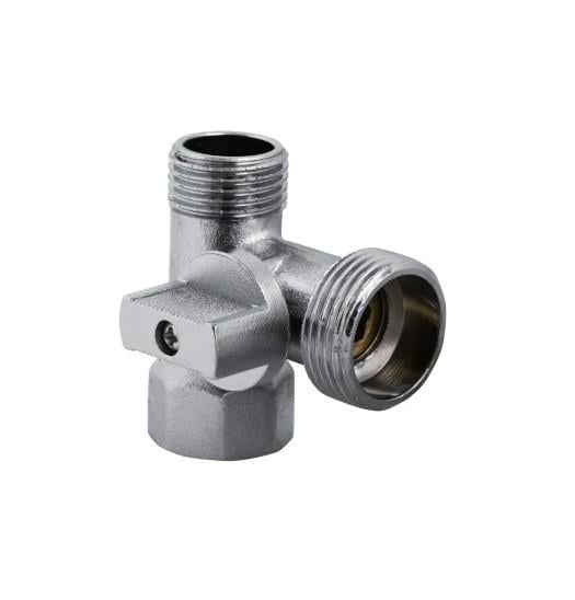 Кран для подключения сантехприборов Nolf NF.1110 1/2" M x 3/4" M x 1/2" F (NF2971)