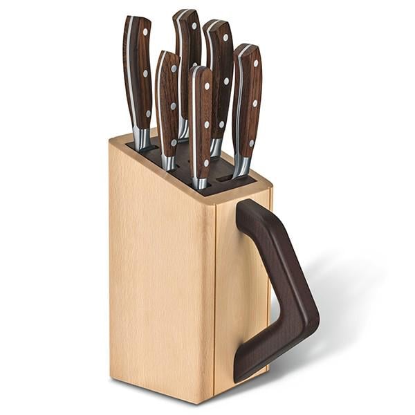 Набор ножей кованых Victorinox Forged Сhefs Grand Maitre Wood Cutlery Block 6 шт. (7.7240.6) - фото 2