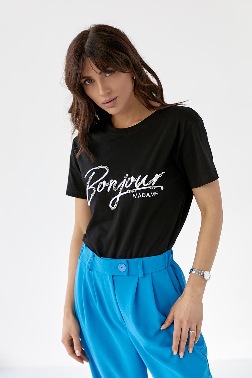 Футболка "Bonjour" L Черный (9806926)