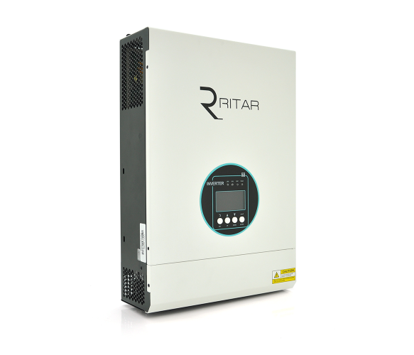Инвертор гибридный для солнечных батарей RITAR RTSVMH-MPPT-5048 5kW 80A LCD display Black (RTSVMH-MPPT-5048)