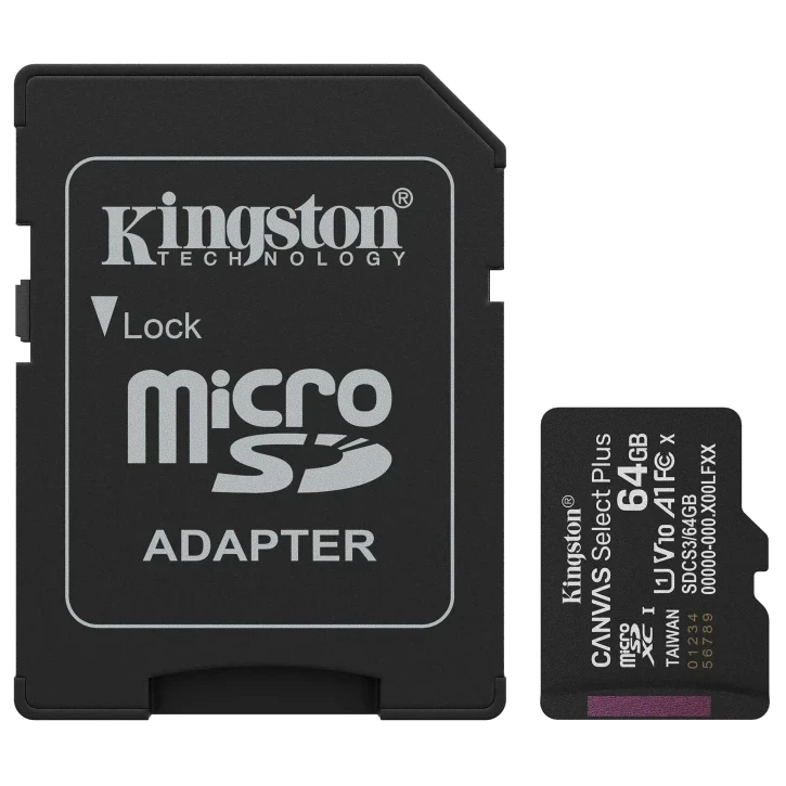 Модуль флеш-пам'яті Kingston MICRO SDXC 64GB UHS-I W/ADAPTER (2922112805)