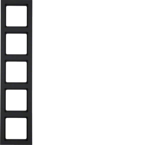 Рамка Berker Q.3 пятиместная Антрацитовый (10156096)