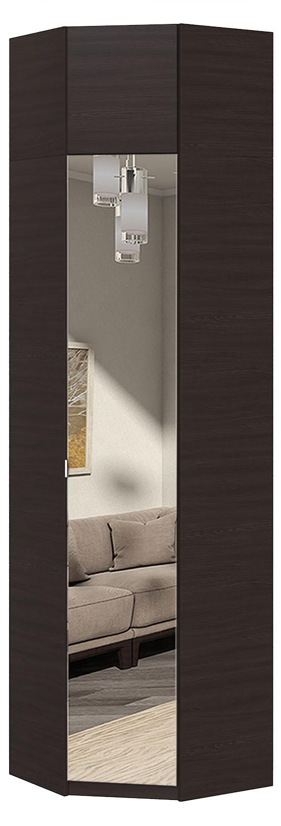 Шкаф угловой с зеркалом Мастер Форм Тетрис 620х376х2400 мм Венге магия (31913) - фото 1 Шкаф угловой с зеркалом Мастер Форм Тетрис 620х376х2400 мм Венге магия (31913) - фото 1