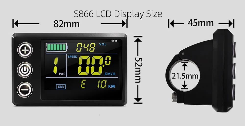 ᐉ Контроллер 36V/48V 500W 25A FOC синусоидальный и LCD дисплей