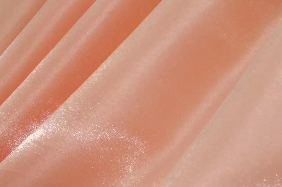 Комплект штор на кухню с ламбрекеном 270х170 см Персиковый/Светло-серый (073к) - фото 4