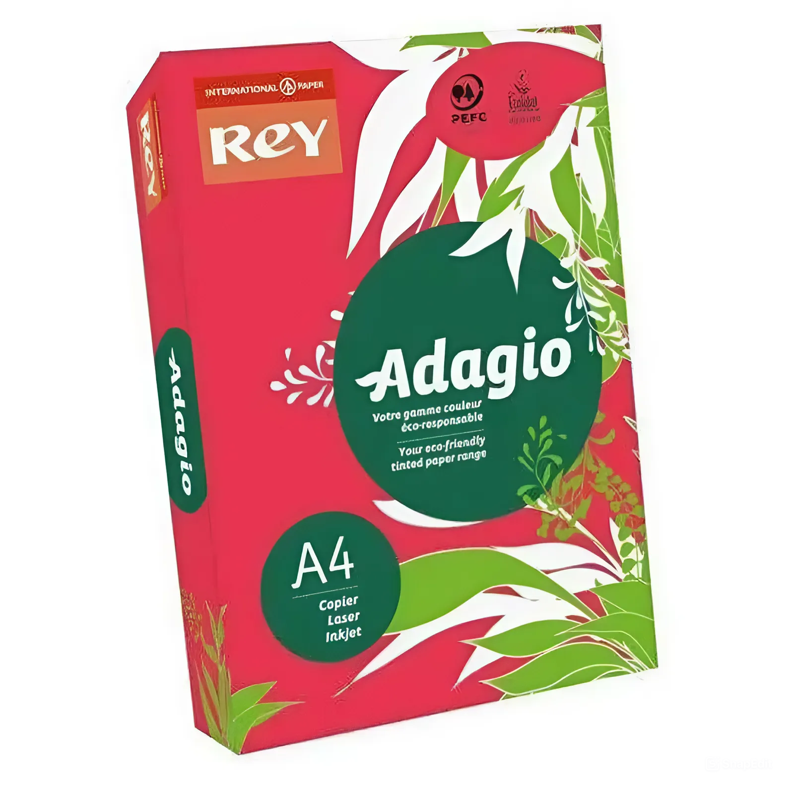 Папір кольоровий REY Adagio А4 80 г/м 500 аркушів Червоний інтенсивний