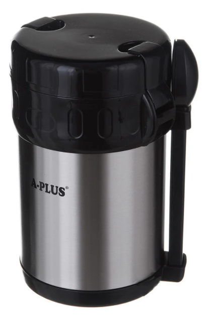Термос A-plus LN1667 з ложкою і виделкою 2 л