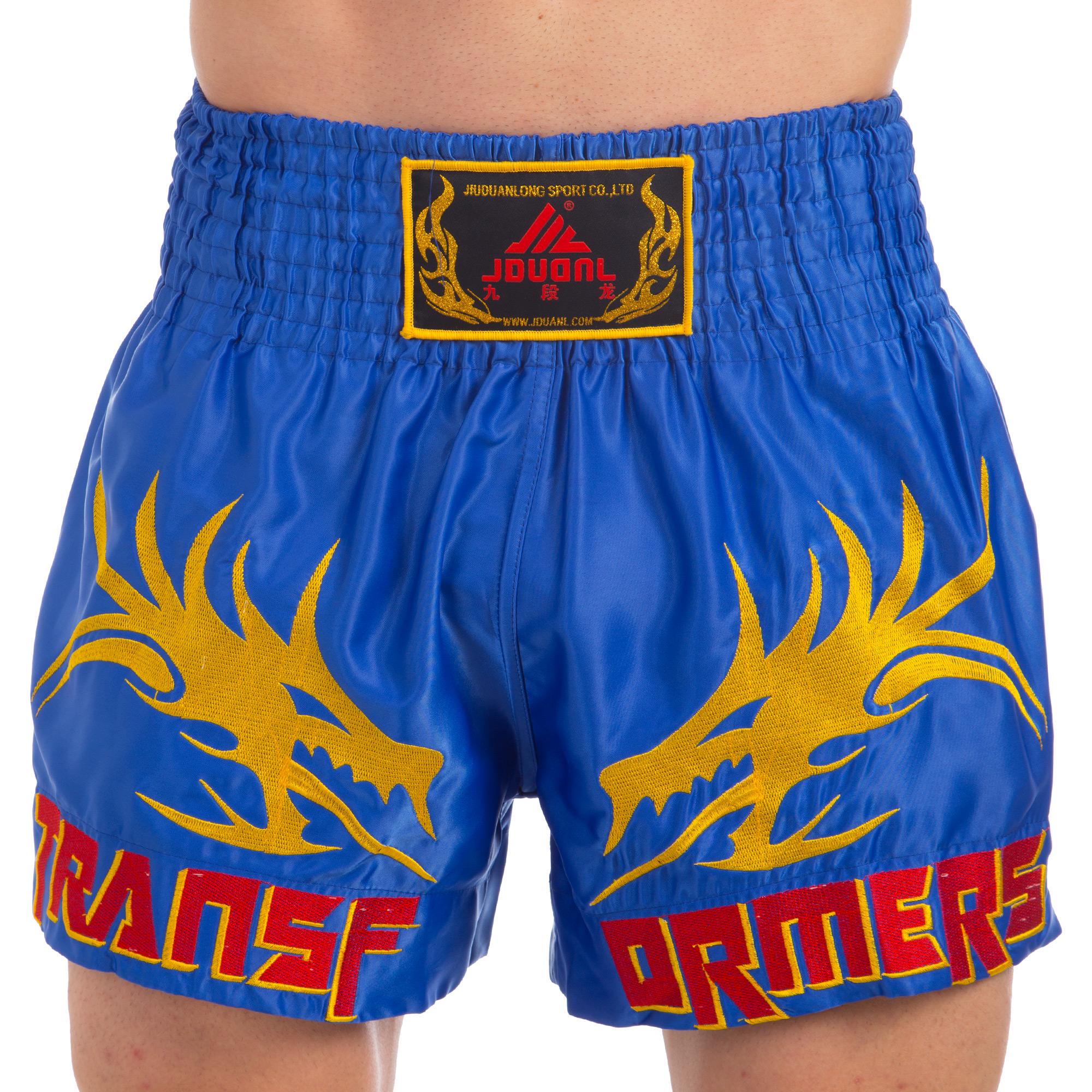 Шорты для тайского бокса и кикбоксинга SP-Planeta CO-3280 2XL Синий