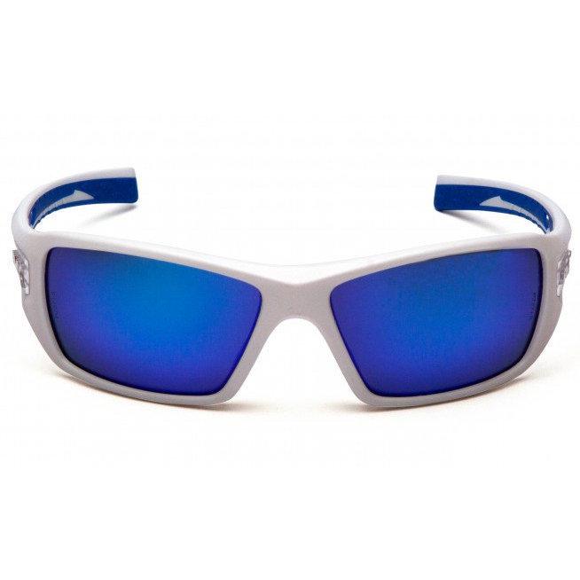 Окуляри Pyramex Velar White (ice blue mirror) дзеркальні сині в білій оправі - фото 2 Окуляри Pyramex Velar White (ice blue mirror) дзеркальні сині в білій оправі - фото 2