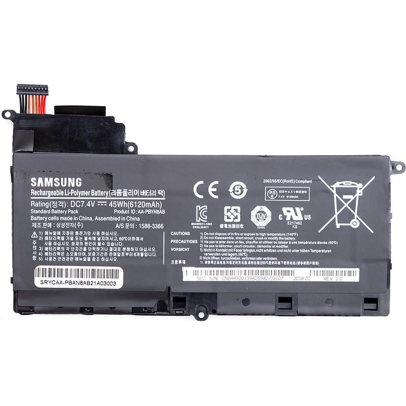 Аккумулятор Power для ноутбуков Samsung NP530U4B Series AA-PBAN8AB 7,4V 6120mAh