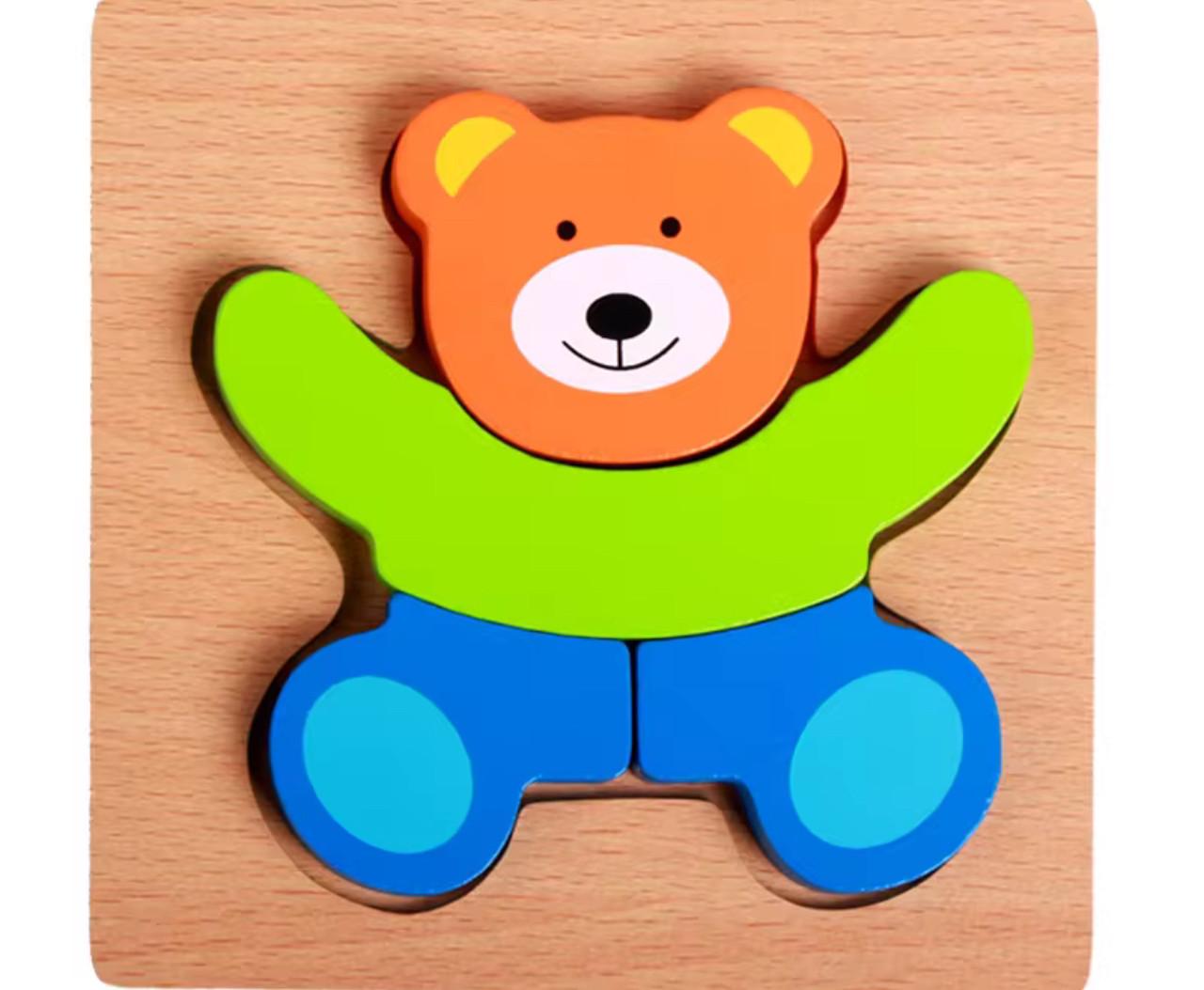 Пазл для дітей Ведмедик дерев'яний (79)