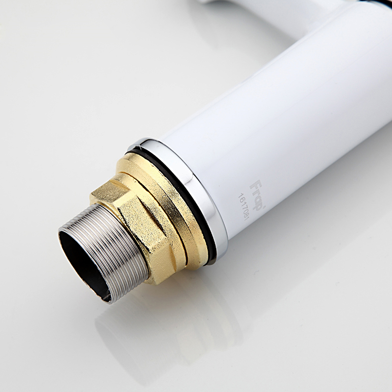 Смеситель для умывальника Frap F1041 Белый/Хром (1033657) - фото 7