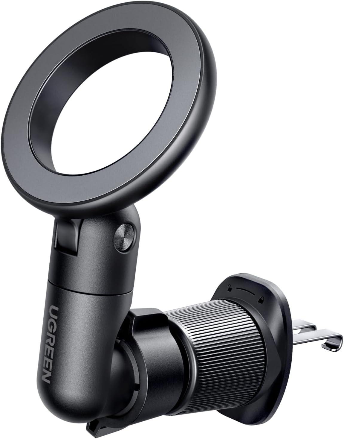 Крепление магнитное для телефона UGREEN LP923 с вращением на 360° для iPhone 16/15/14 Pro/Samsung/Xiaomi Black (65185)