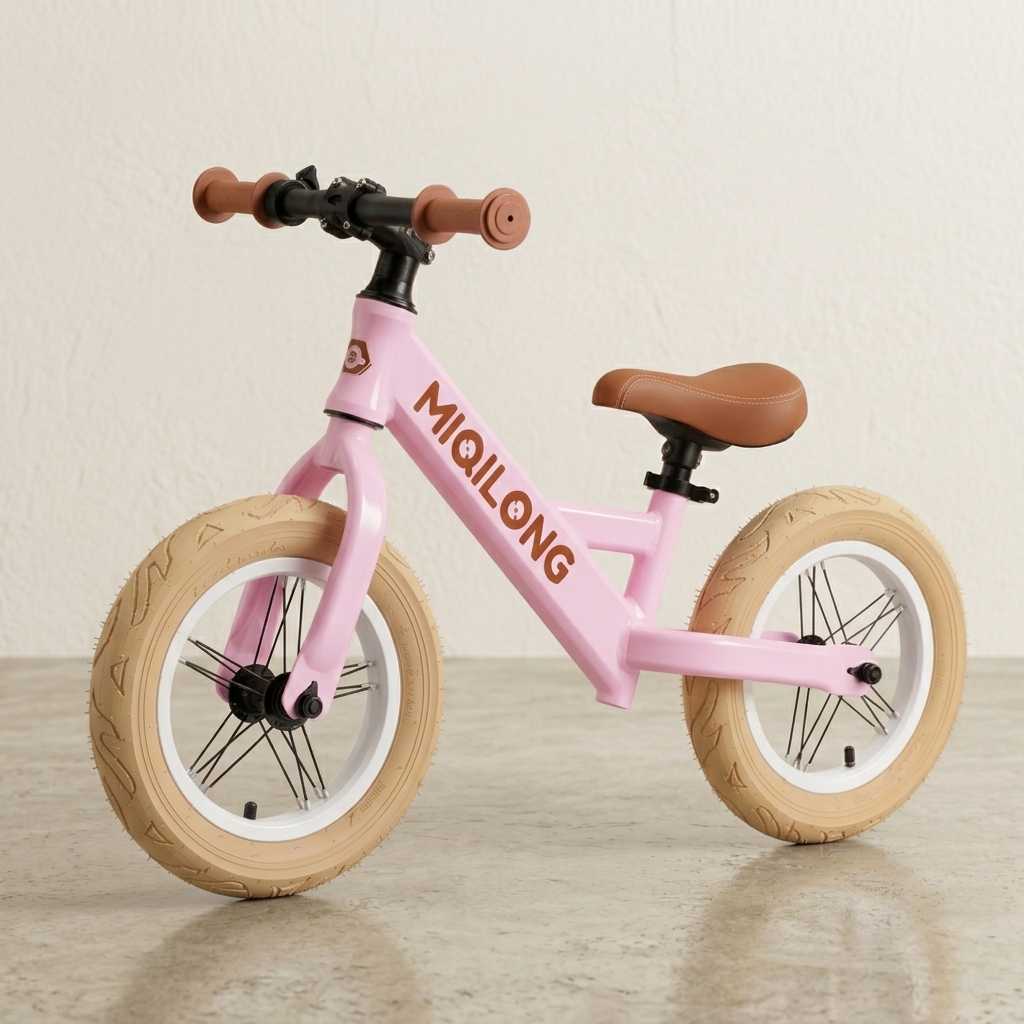 Биговел детский двухколесный без педалей Miqilong by 2E HPA 12" 2-5 лет 80-120 см Розовый (ZCY-HPA12-PINK)
