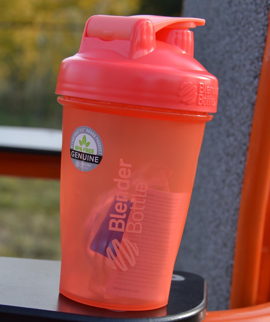 Шейкер BlenderBottle Classic 20oz 590 мл Coral - фото 7