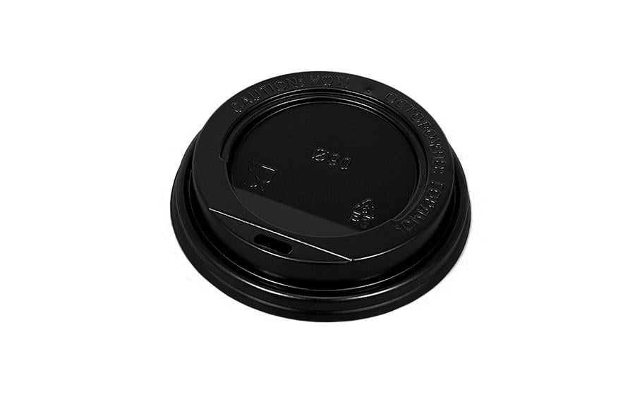 Крышка для бумажных гофрированных стаканов 250 мл 81 мм 50 шт. Черный Крышка для бумажных гофрированных стаканов 250 мл 81 мм 50 шт. Черный