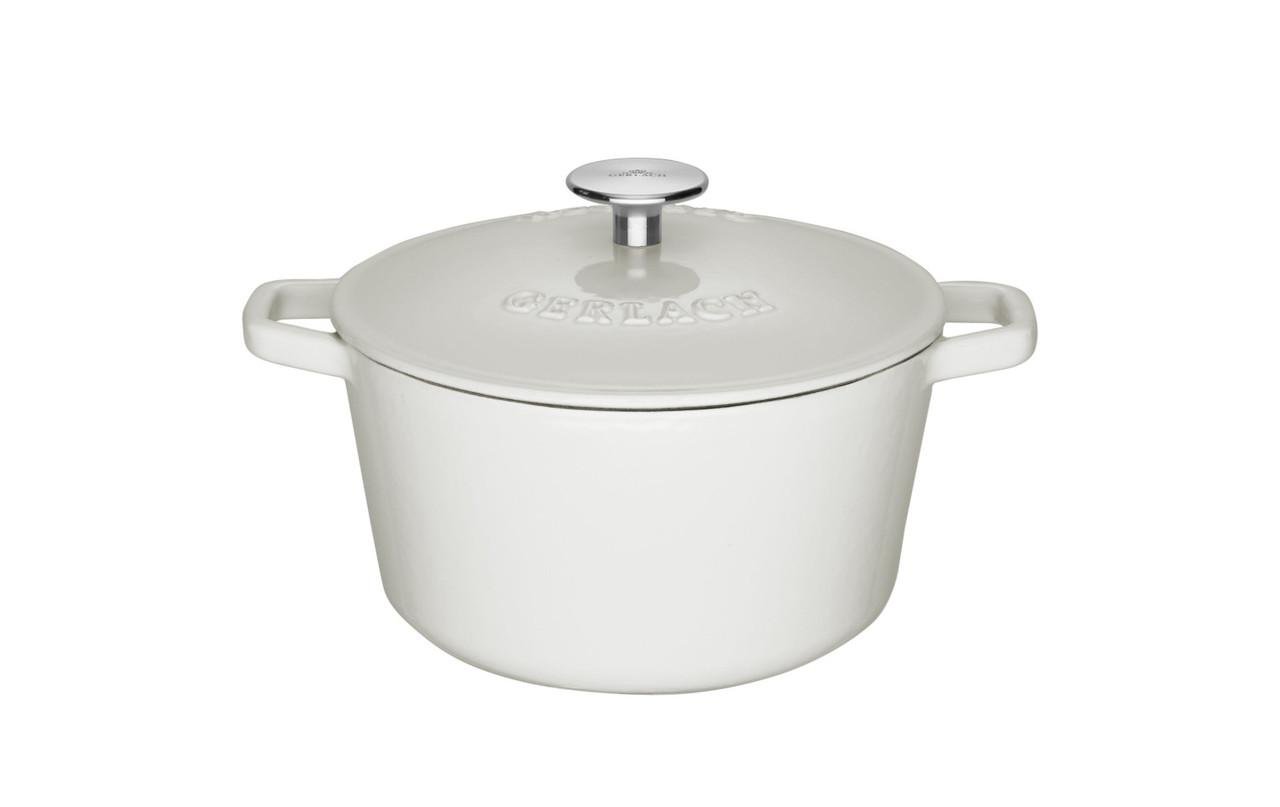 Кастрюля традиционная чугунная Gerlach Natur Iron цельная с корпусом для любых видов плит и духовки 21 см 3 л (2526174456)