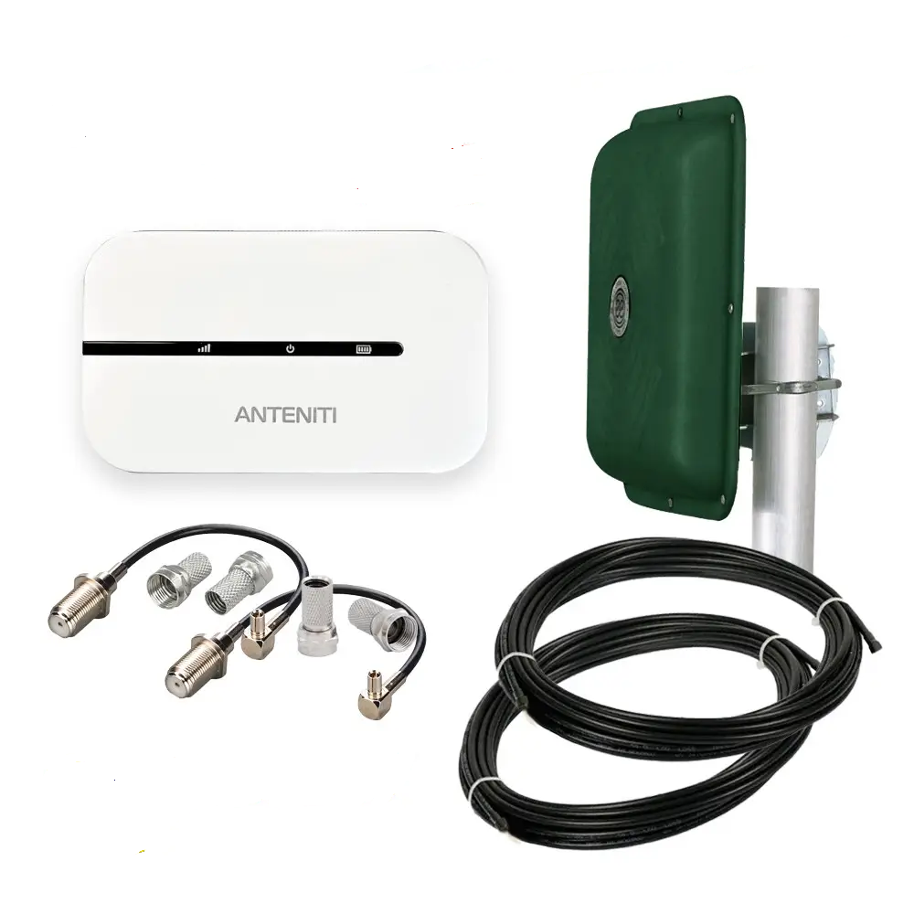 Набор 4G с Wi-Fi роутером ANTENITI E5576 и антенной MIMO Green Edition Energy до 150 Мбит/с (2140672654)