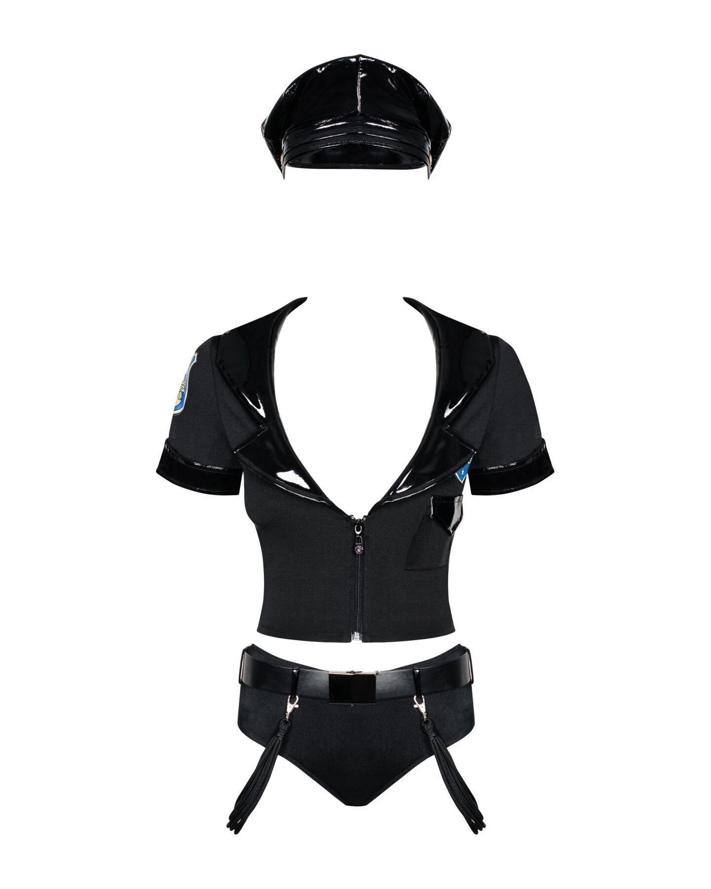 ᐉ Костюм полицейского эротический Obsessive Police set S/M Черный ...