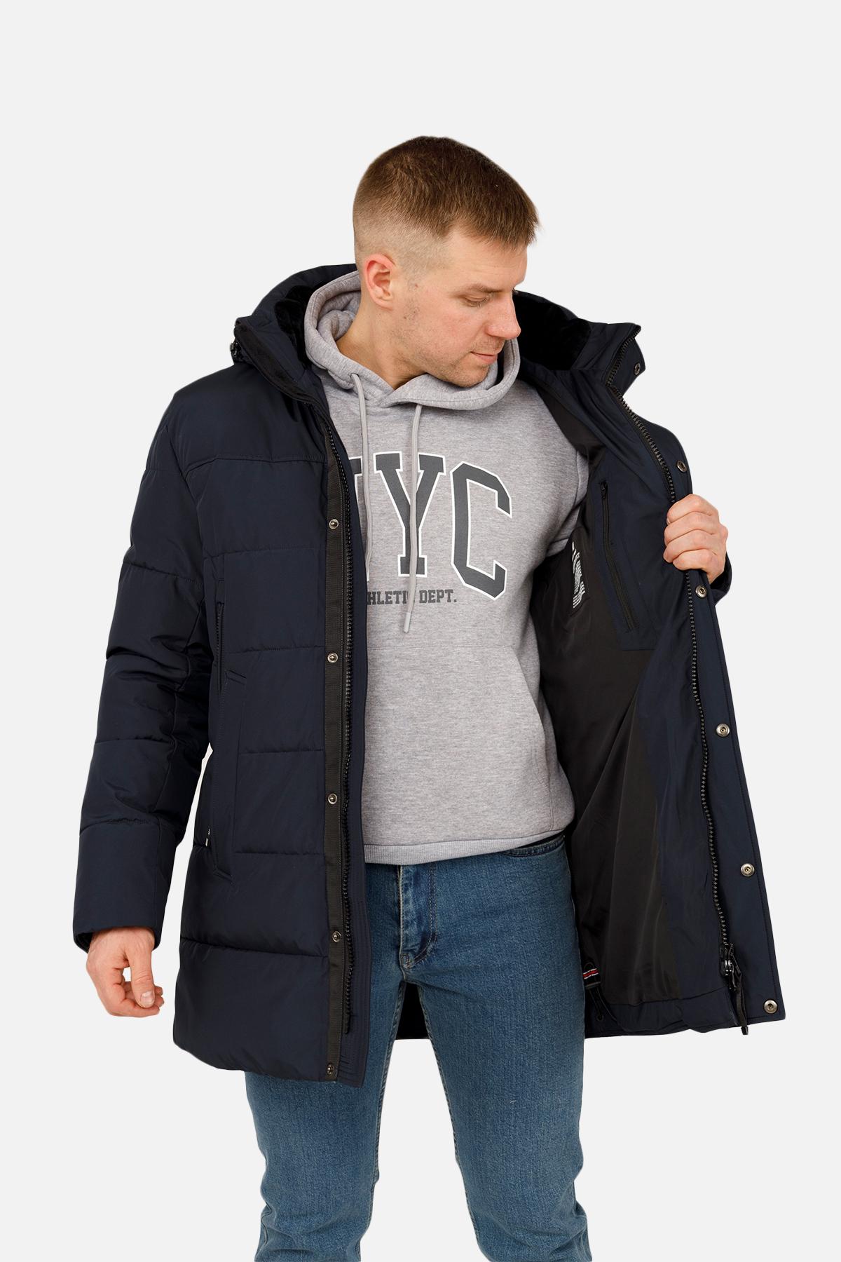 Куртка мужская ЦБ-00254590 р. 54 Темно-Синий (28422213) - фото 2 Куртка мужская ЦБ-00254590 р. 54 Темно-Синий (28422213) - фото 2