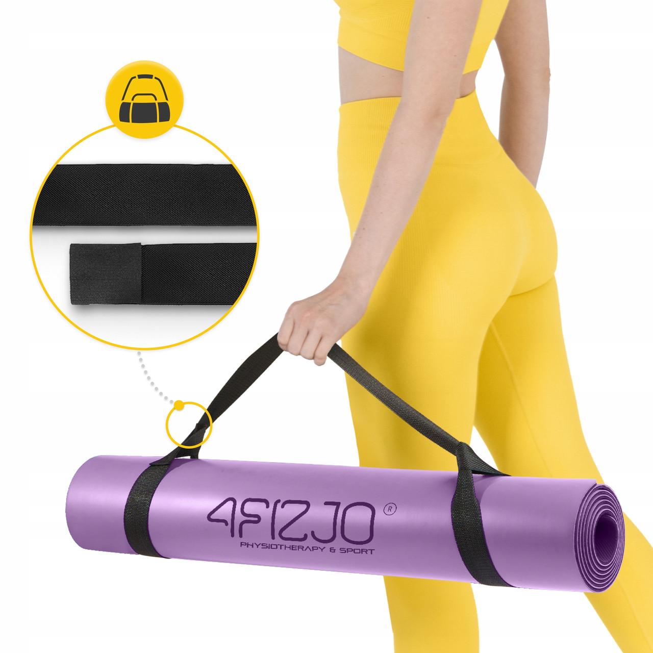 Коврик спортивный 4fizjo PU для йоги и фитнеса 183x61x0,4 см Violet (P-5907739319548) - фото 9