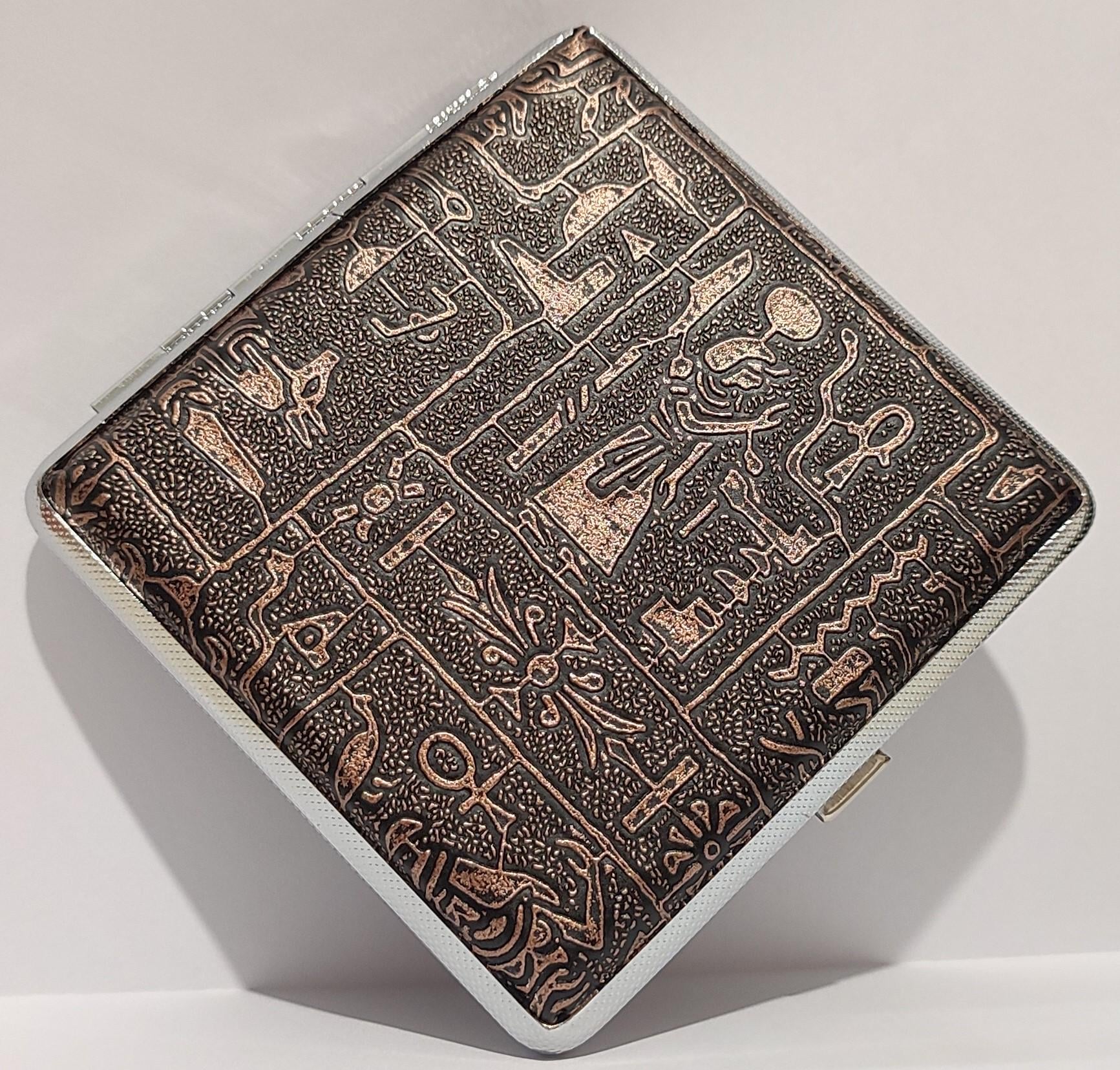 Портсигар J&Y на 20 сигарет Бронзовый (14855156)