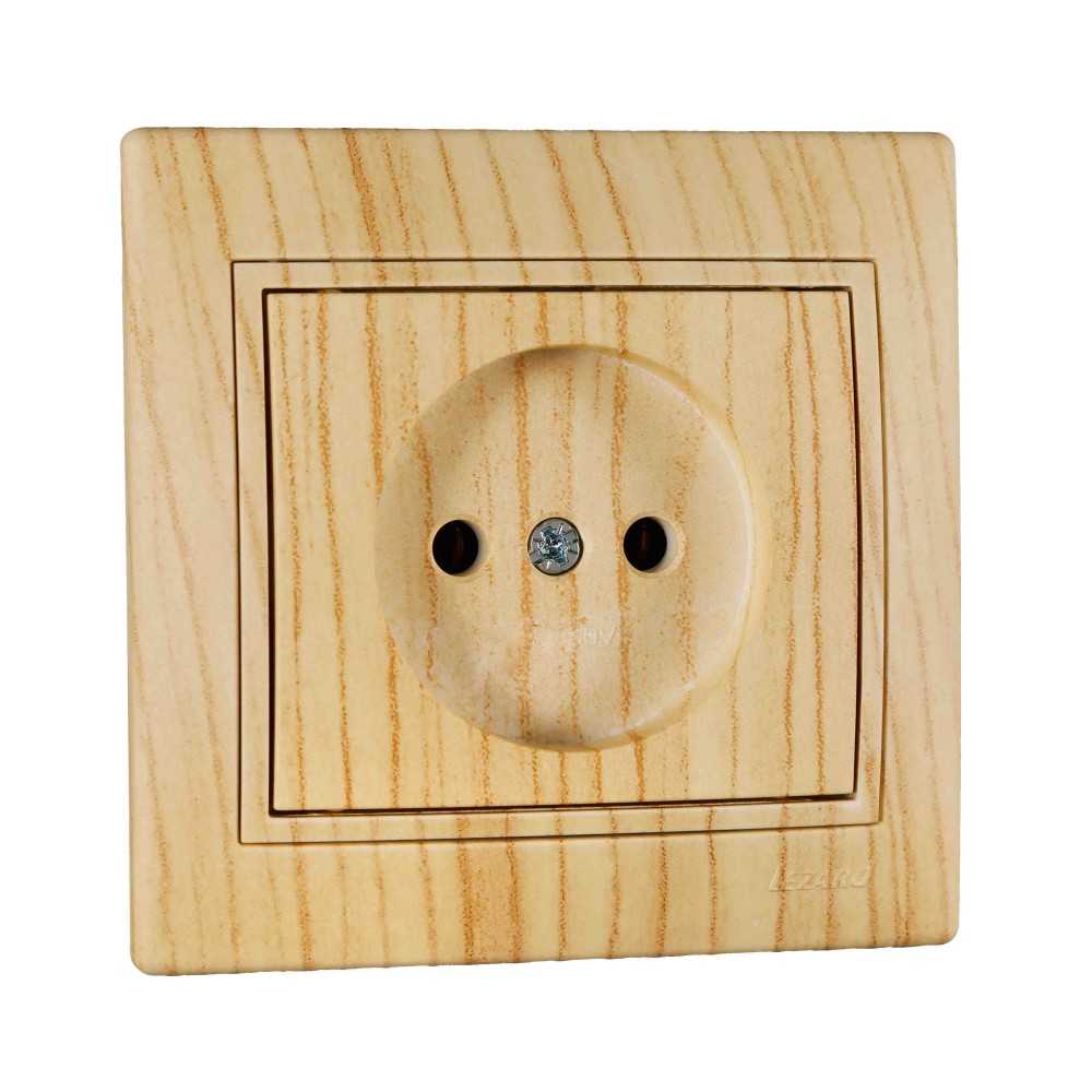 Розетка Lezard Mira 1-я Дуб белый матовый