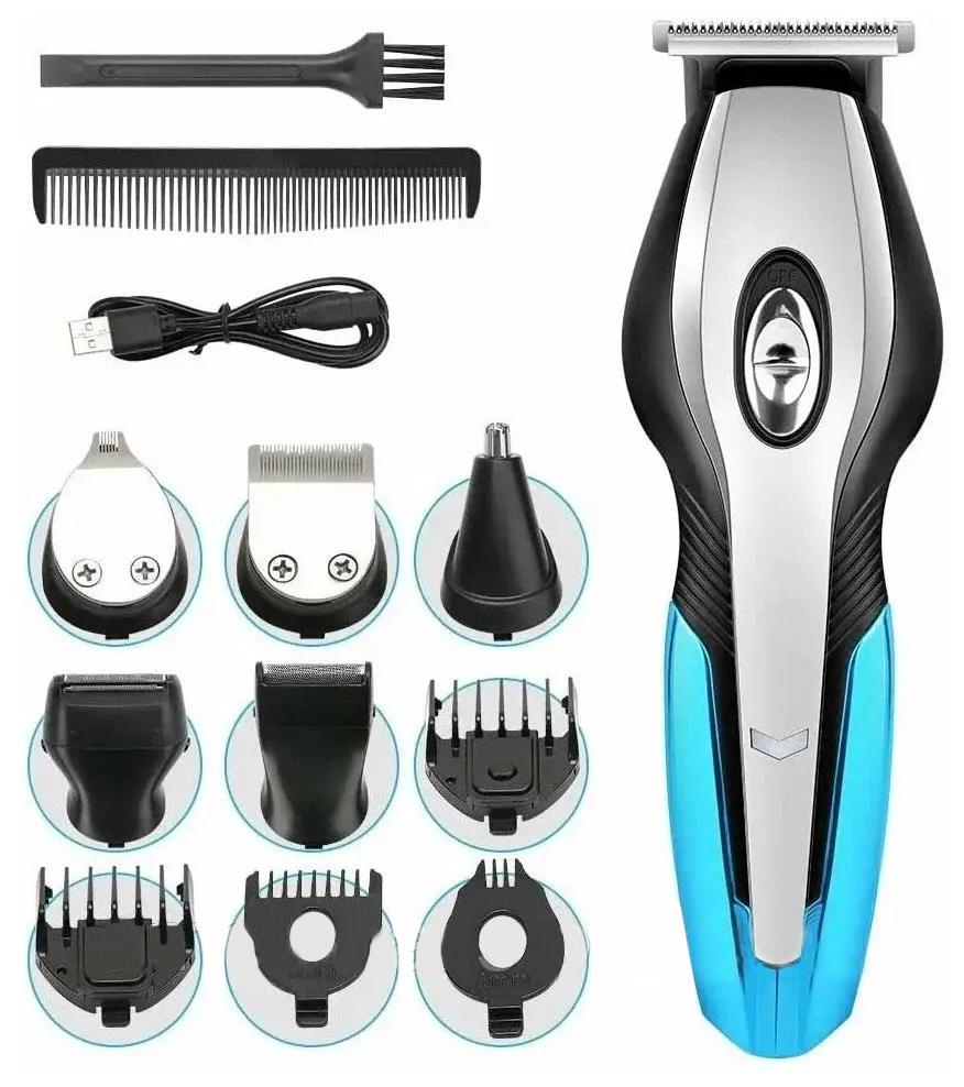 Тример для бороди та волосся Geemy lemex Hair Trimmer 11в1 5 Вт із зарядкою від USB - фото 4