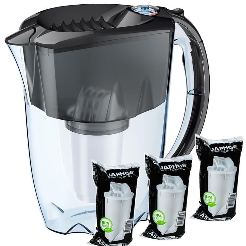 Фильтр-кувшин Аквафор Престиж три модуля А5 Черный (2333654513)