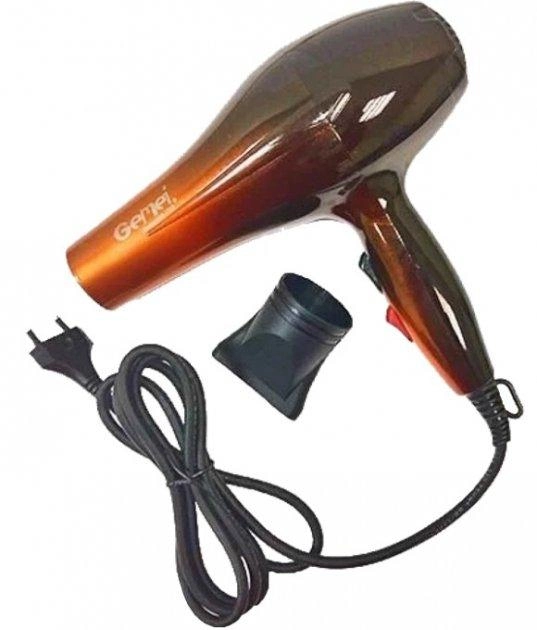 Фен для укладки волос Gemei GM-1719 - фото 2 Фен для укладки волос Gemei GM-1719 - фото 2