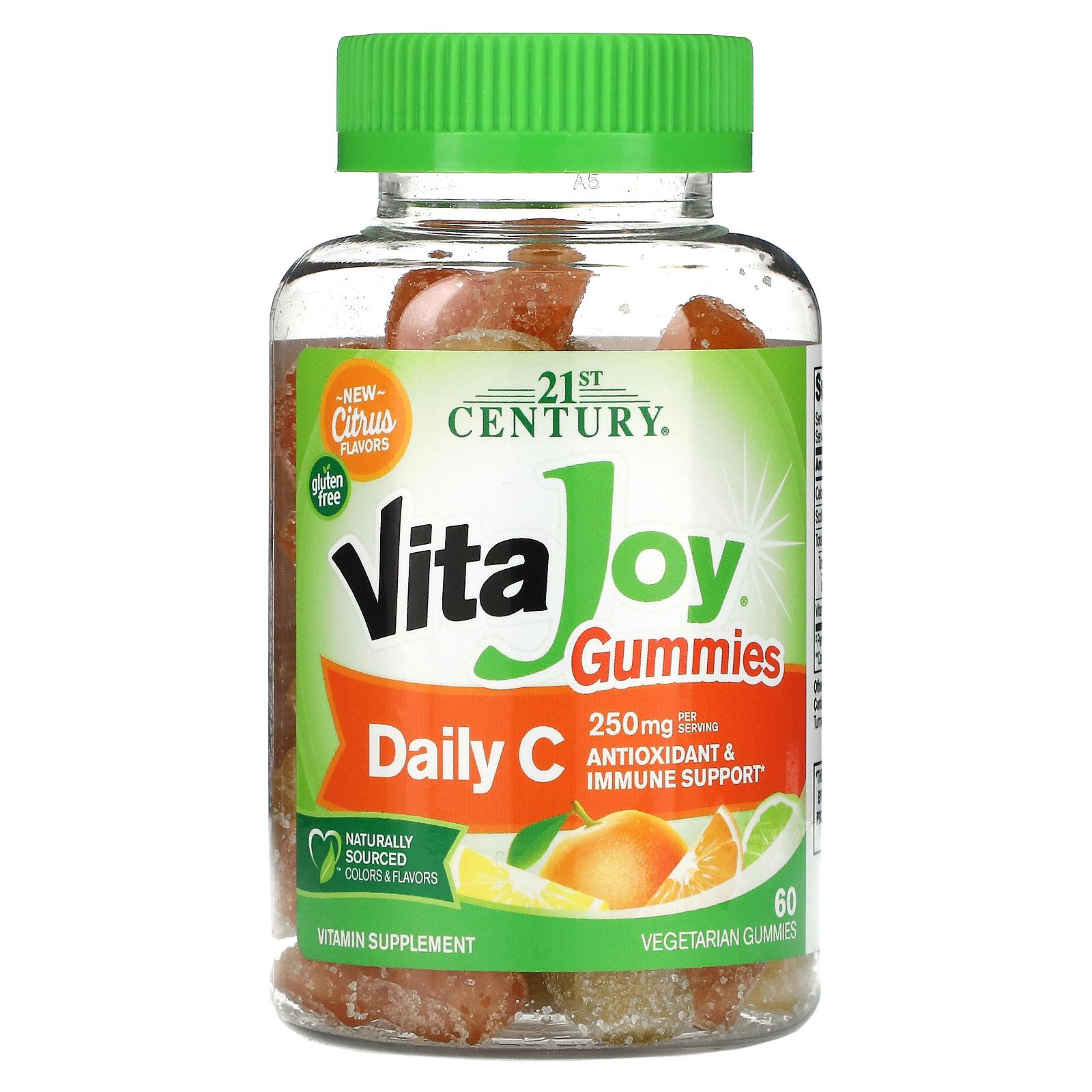 Вітамін VitaJoy Daily C Gummies Citrus 60 Vegetarian 125 мг
