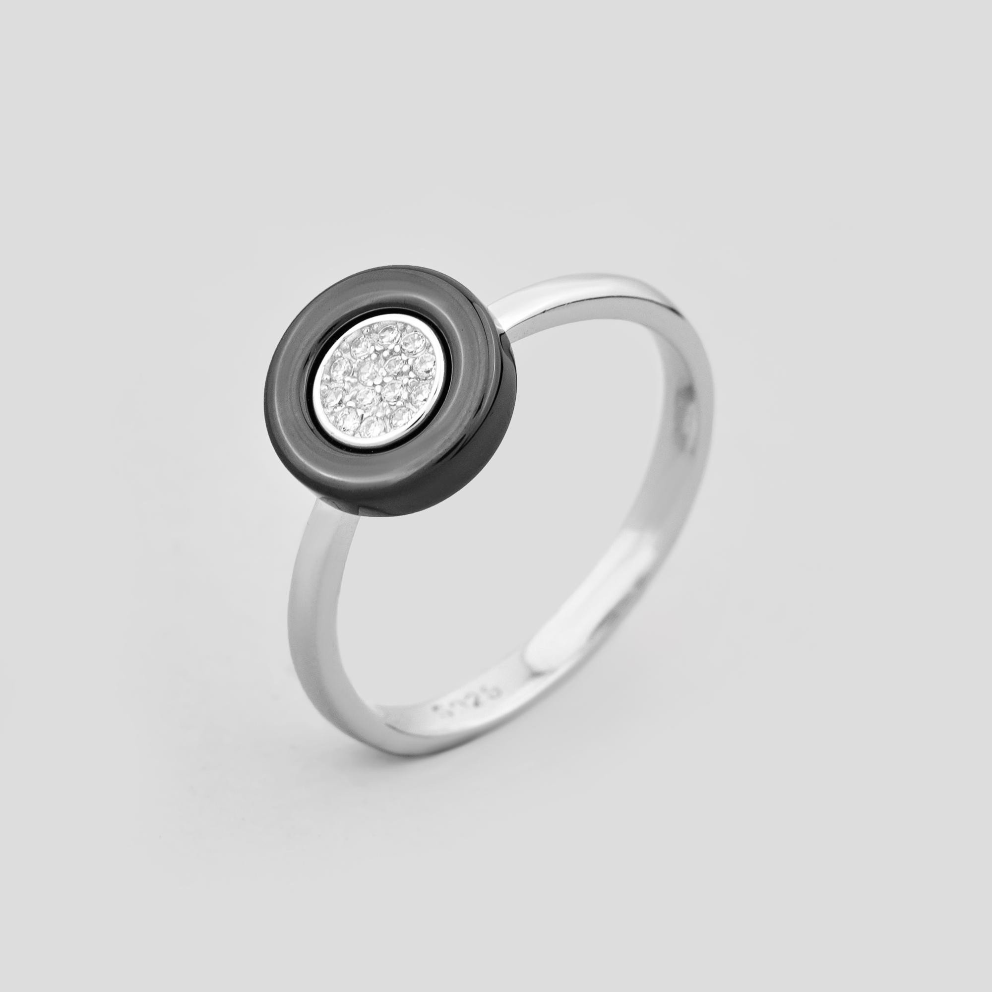 Серебряное кольцо Minimal Версаль р. 18 (16365)