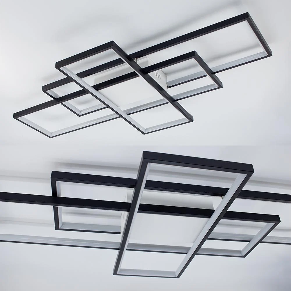 Люстра светодиодная ESLLSE SVEN 3S с пультом 125 Вт 1100x600x80 мм Черно-белый (10554) - фото 9 Люстра светодиодная ESLLSE SVEN 3S с пультом 125 Вт 1100x600x80 мм Черно-белый (10554) - фото 9