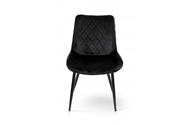 Кухонний стілець Мікс Меблі Korfu велюр Чорний - фото 5 Кухонний стілець Мікс Меблі Korfu велюр Чорний - фото 5