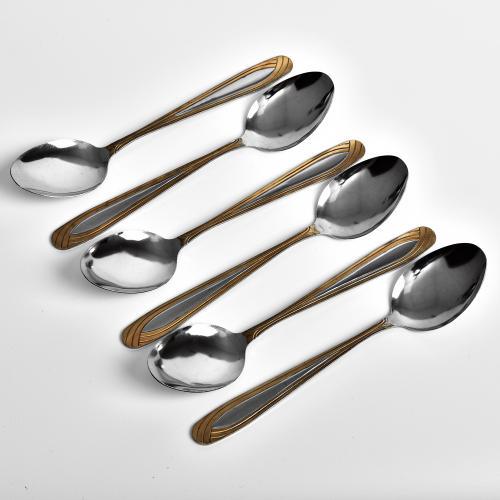 Набор столовых ложек Stenson R92093 SS Oro 6 шт. (587049)