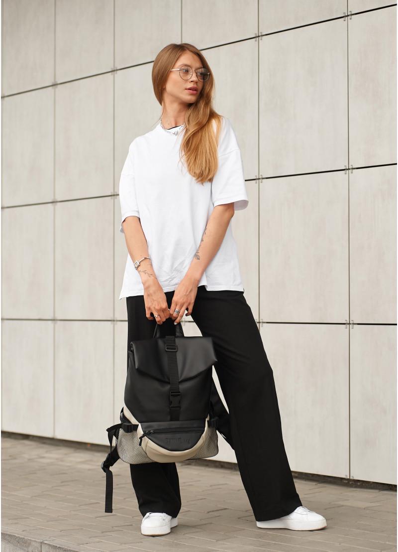 Рюкзак женский Sambag Rene Double 37x31x14 см Черно-серый (27151130r) - фото 6